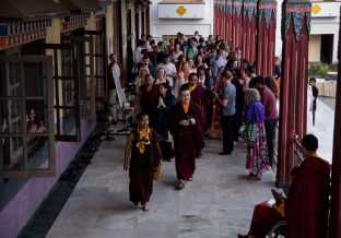 Thaye Dorje, His Holiness the 17th Gyalwa Karmapa, at the KIBI Public Course