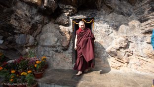 Karmapa visited the retreat centre at Pharping and various local holy sites