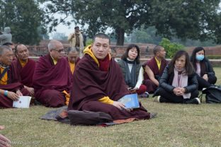 Thaye Dorje, His Holiness the 17th Gyalwa Karmapa, made a pilgrimage to the site of the ancient Buddhist University of Nalanda