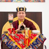 Thaye Dorje, His Holiness the 17th Gyalwa Karmapa, gives the empowerment of Chenresig to over 6,000 students at the Europe Center in Germany.