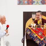 Thaye Dorje, His Holiness the 17th Gyalwa Karmapa, gives the empowerment of Chenresig to over 6,000 students at the Europe Center in Germany.