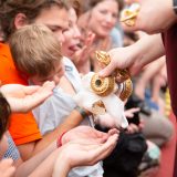 Thaye Dorje, His Holiness the 17th Gyalwa Karmapa, gives the empowerment of Chenresig to over 6,000 students at the Europe Center in Germany.