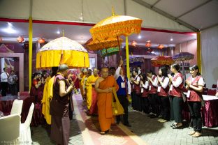 Thaye Dorje, His Holiness the 17th Gyalwa Karmapa, visits Indonesia in November 2019