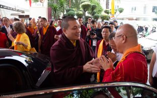 Thaye Dorje, His Holiness the 17th Gyalwa Karmapa, visits Indonesia in November 2019