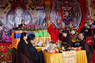 Thaye Dorje, His Holiness the 17th Gyalwa Karmapa, visits Indonesia in November 2019