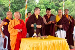 Thaye Dorje, His Holiness the 17th Gyalwa Karmapa, visits Indonesia in November 2019