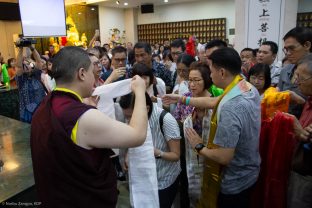 Thaye Dorje, His Holiness the 17th Gyalwa Karmapa, visits Indonesia in November 2019