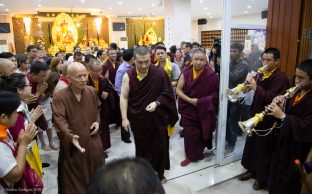 Thaye Dorje, His Holiness the 17th Gyalwa Karmapa, visits Indonesia in November 2019