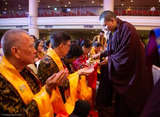 Thaye Dorje, His Holiness the 17th Gyalwa Karmapa, visits Indonesia in November 2019