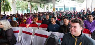 Thaye Dorje, His Holiness the 17th Gyalwa Karmapa, visits the Bodhi Tree School in Bodh Gaya, India, in December 2019 (Photo/Norbu Zangpo)