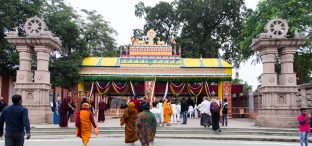 Thaye Dorje, His Holiness the 17th Gyalwa Karmapa, on day two of the 2019 Kagyu Monlam, Bodh Gaya, India, December 2019 (Photo/Norbu Zangpo)