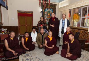 Thaye Dorje, His Holiness the 17th Gyalwa Karmapa, on day two of the 2019 Kagyu Monlam, Bodh Gaya, India, December 2019 (Photo/Norbu Zangpo)