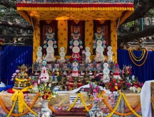 Thaye Dorje, His Holiness the 17th Gyalwa Karmapa, on day three of the 2019 Kagyu Monlam, Bodh Gaya, India, December 2019 (Photo/Norbu Zangpo)