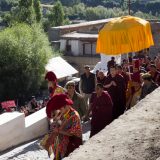 Thaye Dorje, His Holiness the 17th Gyalwa Karmapa, arrives at Phyiang Monastery. Photo / Magda Jungowska