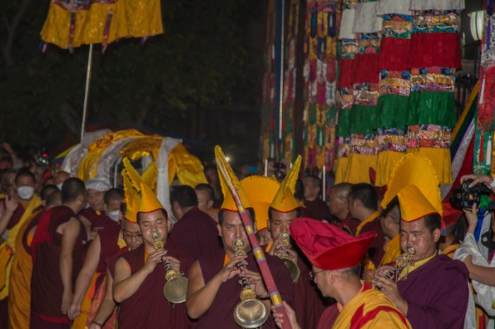 Shamar Rinpoche's kudung arrives in KIBI, India. Photo/Magda Jungowska