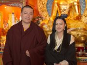 Thaye Dorje, His Holiness the 17th Gyalwa Karmapa, and his wife Sangyumla