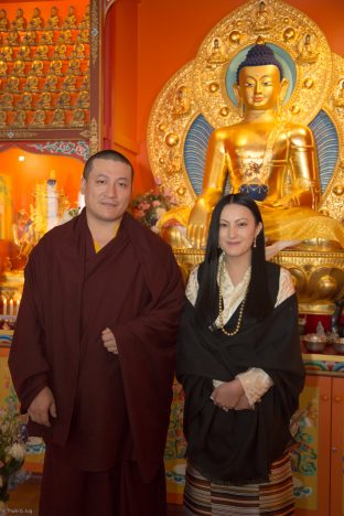 Thaye Dorje, His Holiness the 17th Gyalwa Karmapa, and his wife Sangyumla