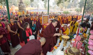 Thaye Dorje, His Holiness the 17th Gyalwa Karmapa at the Kagyu Monlam