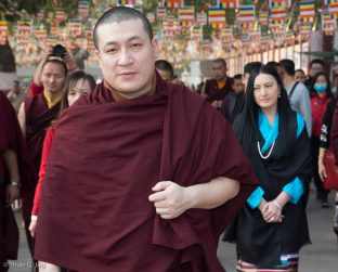 Thaye Dorje, His Holiness the 17th Gyalwa Karmapa, and his wife Sangyumla