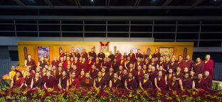 Many Rinpoches and senior lamas and members of the monastic sangha took part in the ceremonies in Hong Kong