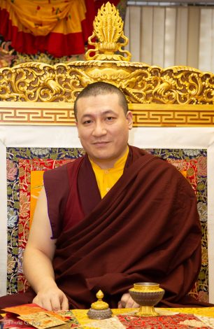 Thaye Dorje, His Holiness the 17th Gyalwa Karmapa, at the New Horizon Buddhist Association Bodhi Path Buddhist Centre in Hong Kong