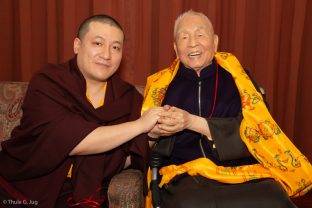 Karmapa with Master Shiah