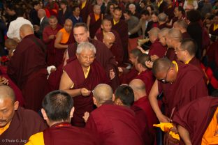 Centre: Jigme Rinpoche, Karmapa's General Secretary