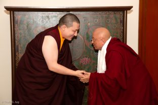 Karmapa and Chökyi Nyima Rinpoche