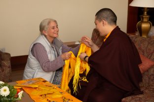 On Karmapa's final day in Nepal, he hosted many audiences