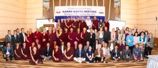 Group photo of participants at the Fourth International Karma Kagyu Meeting in Bodh Gaya