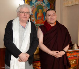 Thaye Dorje, His Holiness the 17th Gyalwa Karmapa, with Lama Jampa Thaye