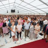 Thaye Dorje, His Holiness the 17th Gyalwa Karmapa, gives the empowerment of Chenresig to over 6,000 students at the Europe Center in Germany.