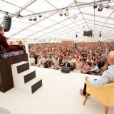 Thaye Dorje, His Holiness the 17th Gyalwa Karmapa, gives the empowerment of Chenresig to over 6,000 students at the Europe Center in Germany.