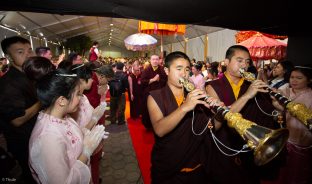 Thaye Dorje, His Holiness the 17th Gyalwa Karmapa, visits Indonesia in November 2019