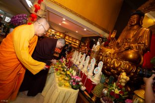 Thaye Dorje, His Holiness the 17th Gyalwa Karmapa, visits Indonesia in November 2019