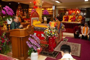 Thaye Dorje, His Holiness the 17th Gyalwa Karmapa, visits Indonesia in November 2019