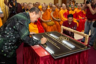 Thaye Dorje, His Holiness the 17th Gyalwa Karmapa, visits Indonesia in November 2019