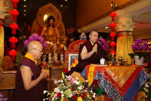 Thaye Dorje, His Holiness the 17th Gyalwa Karmapa, visits Indonesia in November 2019