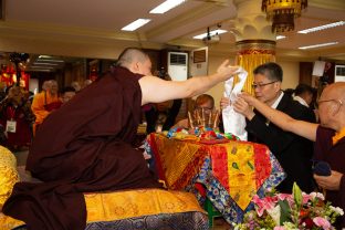 Thaye Dorje, His Holiness the 17th Gyalwa Karmapa, visits Indonesia in November 2019