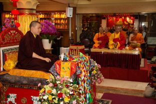 Thaye Dorje, His Holiness the 17th Gyalwa Karmapa, visits Indonesia in November 2019