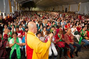 Thaye Dorje, His Holiness the 17th Gyalwa Karmapa, visits Indonesia in November 2019