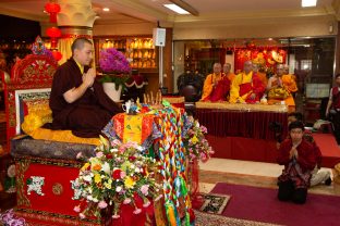 Thaye Dorje, His Holiness the 17th Gyalwa Karmapa, visits Indonesia in November 2019