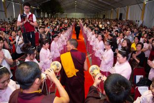 Thaye Dorje, His Holiness the 17th Gyalwa Karmapa, visits Indonesia in November 2019