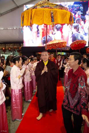 Thaye Dorje, His Holiness the 17th Gyalwa Karmapa, visits Indonesia in November 2019