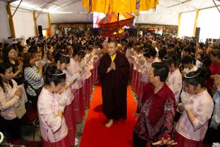 Thaye Dorje, His Holiness the 17th Gyalwa Karmapa, visits Indonesia in November 2019