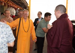 Thaye Dorje, His Holiness the 17th Gyalwa Karmapa, visits Indonesia in November 2019