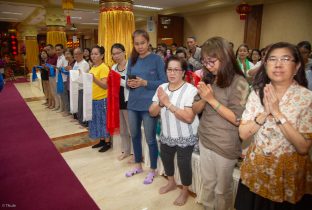 Thaye Dorje, His Holiness the 17th Gyalwa Karmapa, visits Indonesia in November 2019