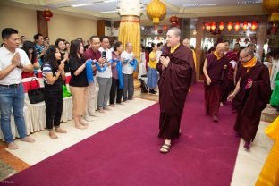 Thaye Dorje, His Holiness the 17th Gyalwa Karmapa, visits Indonesia in November 2019