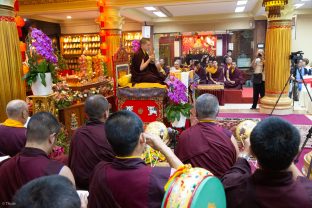 Thaye Dorje, His Holiness the 17th Gyalwa Karmapa, visits Indonesia in November 2019