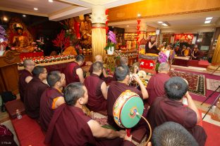 Thaye Dorje, His Holiness the 17th Gyalwa Karmapa, visits Indonesia in November 2019